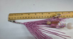 Pink Glitter Christmas Tree Picks Ice Cream Bars & Ornaments Alligator Clips
