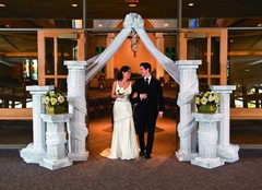 Fun Express White Gossamer Roll Wedding Decor – Sheer Draping for 100′,