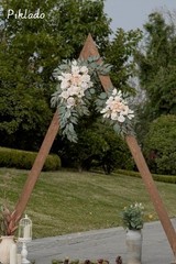 Faux Flower Swag Set of 2 for Wedding Welcome Signs Floral Swag Wedding