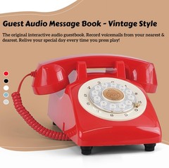 Retrovox Audio Guest Book Wedding Phone Record Customized Audio Messages