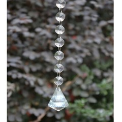 10pcs Diamond Crystal Glass Clear Chandelier Drop Pendants Wedding Table Décor