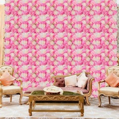 Flower Backdrop Wedding 12 Packs 15×15 in 3D Floral Rose Wall Panels Background