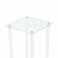 2PCS Clear Acrylic Flower Stand 20 × 20 × 60 cm Tabletop Column Centerpiece