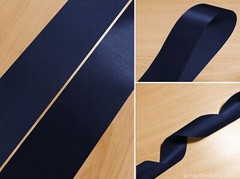 Navy 10mm 16mm 25mm 40mm Satin Ribbon For Scrapbooking Wedding Wrap Decorations