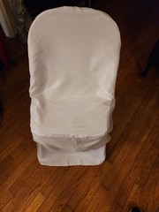 White Chair Covers for folding chairs