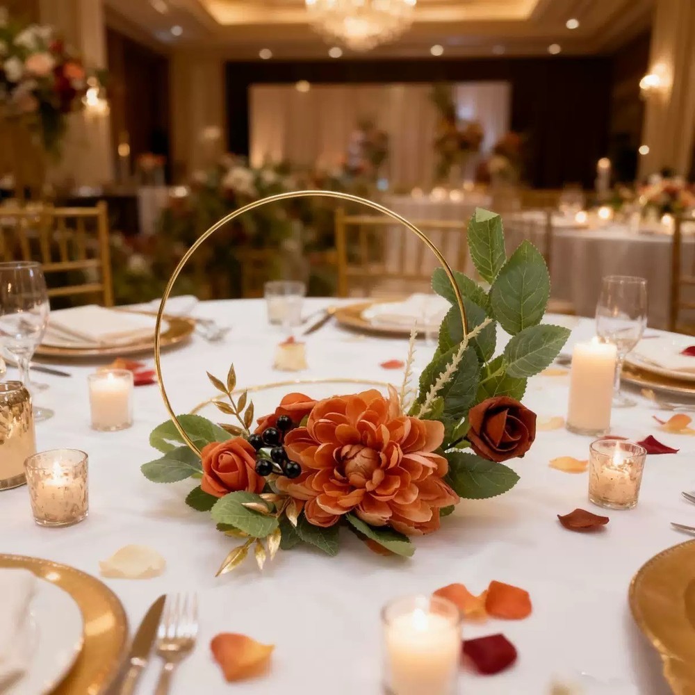 Bohemian style artificial flower garlands and wall hangings for idecor, wedding