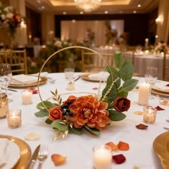 Bohemian style artificial flower garlands and wall hangings for idecor, wedding