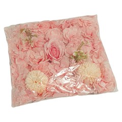 6pcs Artificial Flower Walls Pink Dahlia Rose Panels for Wedding Décor 15*15in