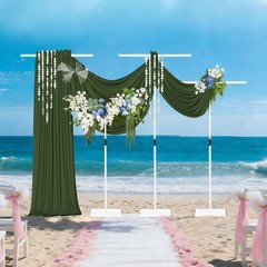 Gold/White/Black Backdrop Stands For Wedding,Adjustable Wedding Backdrop Stands,
