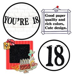 Holy Sh*t You’re 18 Banner – Funny Happy 18th Birthday Bunting Sign, 18&Adult…