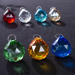 20MM Crystal Glass Lamp Ball Prisms Chandelier Wedding Decor Suncatcher Pendants