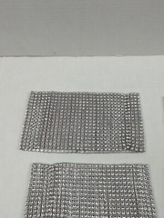 Rhinestone Crystal Elastic Bands Wedding Centerpiece Vase Candle Wrap Accessory
