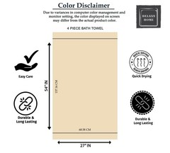 Belizzi Home 4 Pack Bath Towel Set 27×54, 100% Ring Spun Cotton, Ultra Soft H…