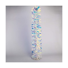 Iridescent Hanging Decorations Garland, 6ft Long Roll Shiny Foil Metallic Ban…