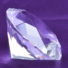 100mm 3.94″ W Clear Crystal Diamond Paperweight Wedding Gifts Photo Prop