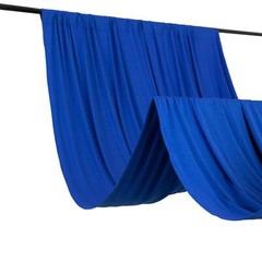 5 ft x 10 ft ROYAL BLUE 4-Way Stretch Spandex Divider Backdrop Curtain Wedding