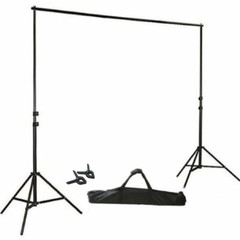 8 ft x 10 ft BLACK Photography Backdrop Stand Kit Photo Background Wedding Party