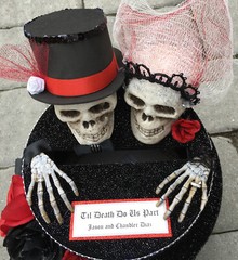 Gothic Wedding,card box,medium,personalized,black,red,halloween wedding decor