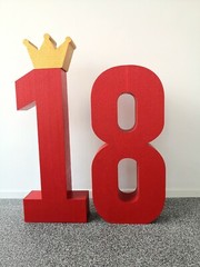 Polystyrene Number 60cm Decoration Wedding Birthday Coloured Choice Letter DIY