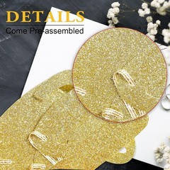 Elegant Gold Glitter ‘He Asked She Said Yes’ Banner for Weddings & Engagements