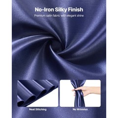 Uimoso 50PCS Navy Blue Elastic Chair Sashes for Weddings, Parties, and Dining