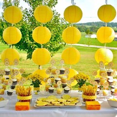 5 Pcs 8″ – 16″ Paper Lanterns Xmas Christmas Party Wedding Festival Decoration