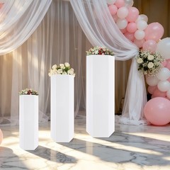 3Pcs Acrylic Display Stand Cake Flower Pedestal Stand For Party Wedding Retail