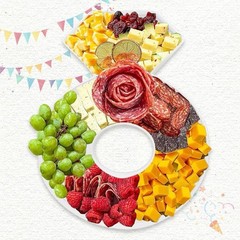 12-inch Cardboard Ring Fillable Decorative Box For Charcuterie