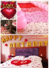 Rose Petals, 2000Pcs Silk Artificial Petals Flowers Home Party Decorations We…