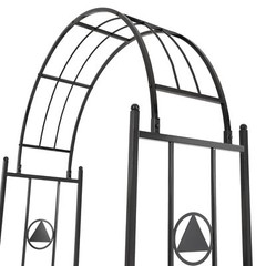 Outdoor Steel Garden Archway Trellis For Roses&Vine Climbing Plant Stand 89.5in