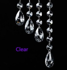 10Pcs Colorful Teardrop 38mm Chandelier Crystal Prisms Wedding Decor SunCatcher