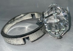 Faux “Diamond” Engagement Ring Bridal Party Table Decor Oversized Prop