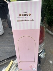 Metal Balloon Arch Backdrop 79in X 40in New In Box & Verified