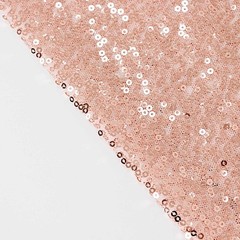 2 BLUSH 8ft x 2ft Sequined Backdrop Curtain with Rod Pockets Wedding Decorations