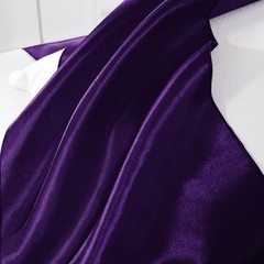 2 Pack Table Runners 12 x 108 Inch, Rectangular Smooth Satin Silk 2Pack Purple