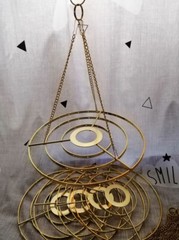 5Pcs 8.6″ Stainless Steel Hanger DIY Chandelier Frame Wedding Party Centerpiece
