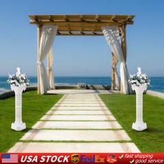 Set of 2 Roman Column Pillar Pedestal Statue Sculpture Decor wedding backdrop