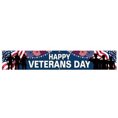 Happy Veterans Day Banner 120 x 20 inch Independence Day Memorial Day Backdrop