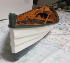 Wood ROW BOAT Skif Dory CANOE model rowboat skiff nautical decoration ship 14.5″