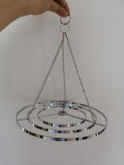 5Pcs 8.6″ Chrome Hanger Chandelier Frame Wedding Party Centerpiece Decoration