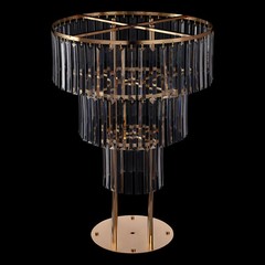 Wedding Gold Crystal Flower Stand, Round Pedestal Stand, Crystal Flower Stand