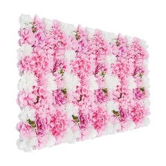 Artificial Flower Backdrop Wall Panels 6Pcs Indoor Outdoor Photography Decor