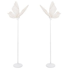2pcs Romantic Butterfly Floor Lamp Adjstable Wedding Decor Standing Lamp LED 48W