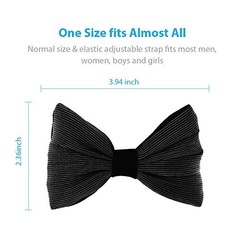 LED Light up Bowtie 7 Colors Luminous Adjustable Bowties for Party Gray