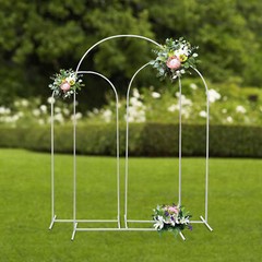 Wedding Arch Backdrop Stand Metal Arch Stand Set of 3 for Birthday Party Wedding
