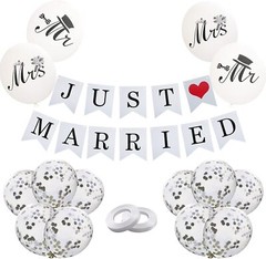 Just Married Decorations, Just Married Wedding Party Decorations Car Decor Weddi