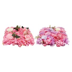 12pcs Artificial Silk Rose Flowers 3D Backdrop Wall for Wedding Party Decoration