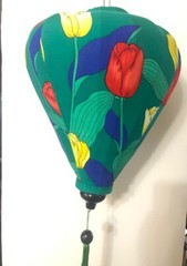 20” AUTHENTIC VIETNAMESE SILK LANTERN — Garlic Umbrella