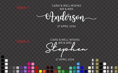 Custom Cards & Well Wishes for the New Mr & Mrs Wedding Wishing Well Sign Decal