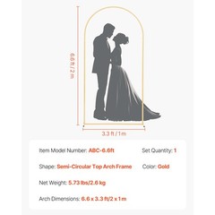 Uimoso Wedding Arch Backdrop Stand Set Metal Party Stand Venue Decoration